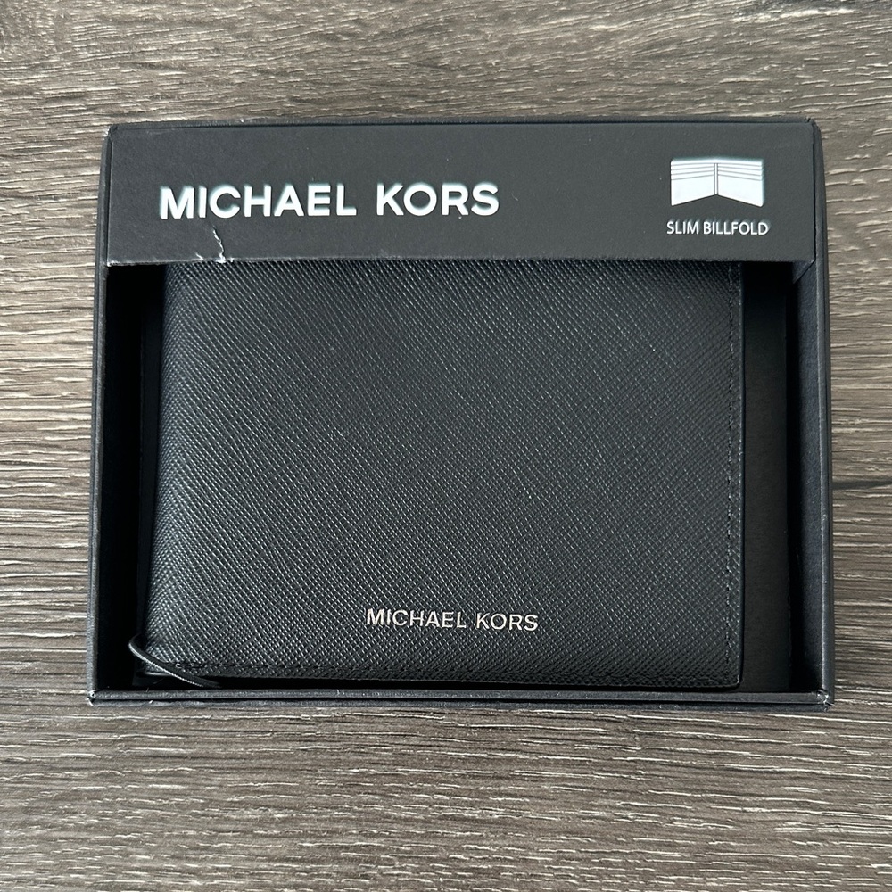 Michael Kors Black Leather Card Holder
